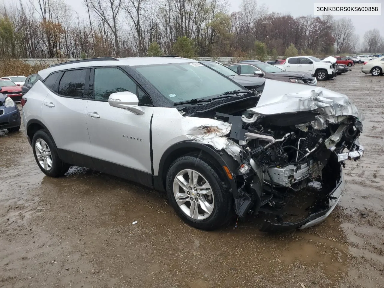 2019 Chevrolet Blazer 2Lt VIN: 3GNKBGRS0KS600858 Lot: 78927694