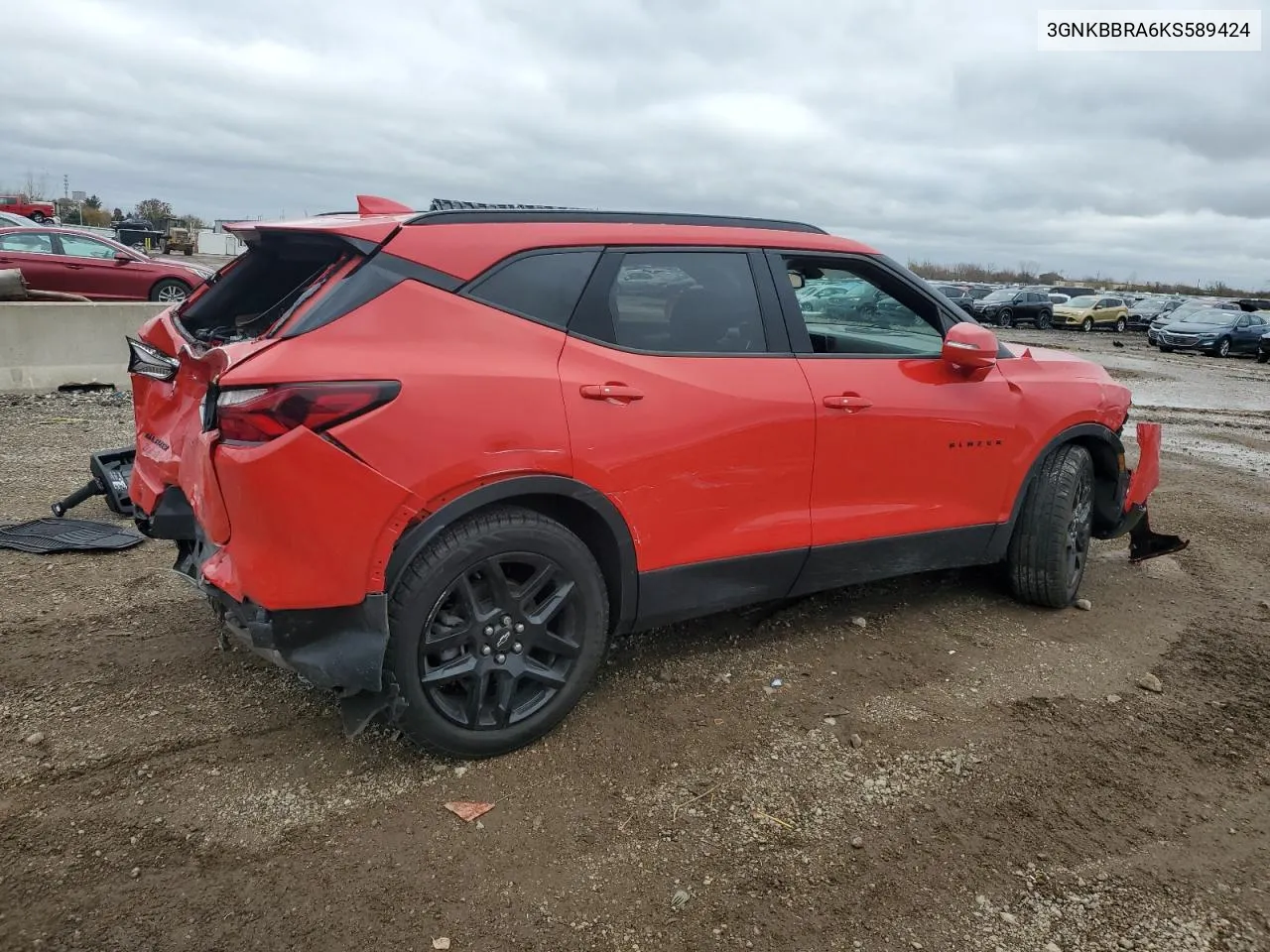 2019 Chevrolet Blazer 1Lt VIN: 3GNKBBRA6KS589424 Lot: 79467284