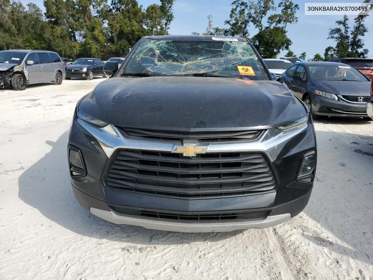 2019 Chevrolet Blazer L VIN: 3GNKBARA2KS700495 Lot: 79782034