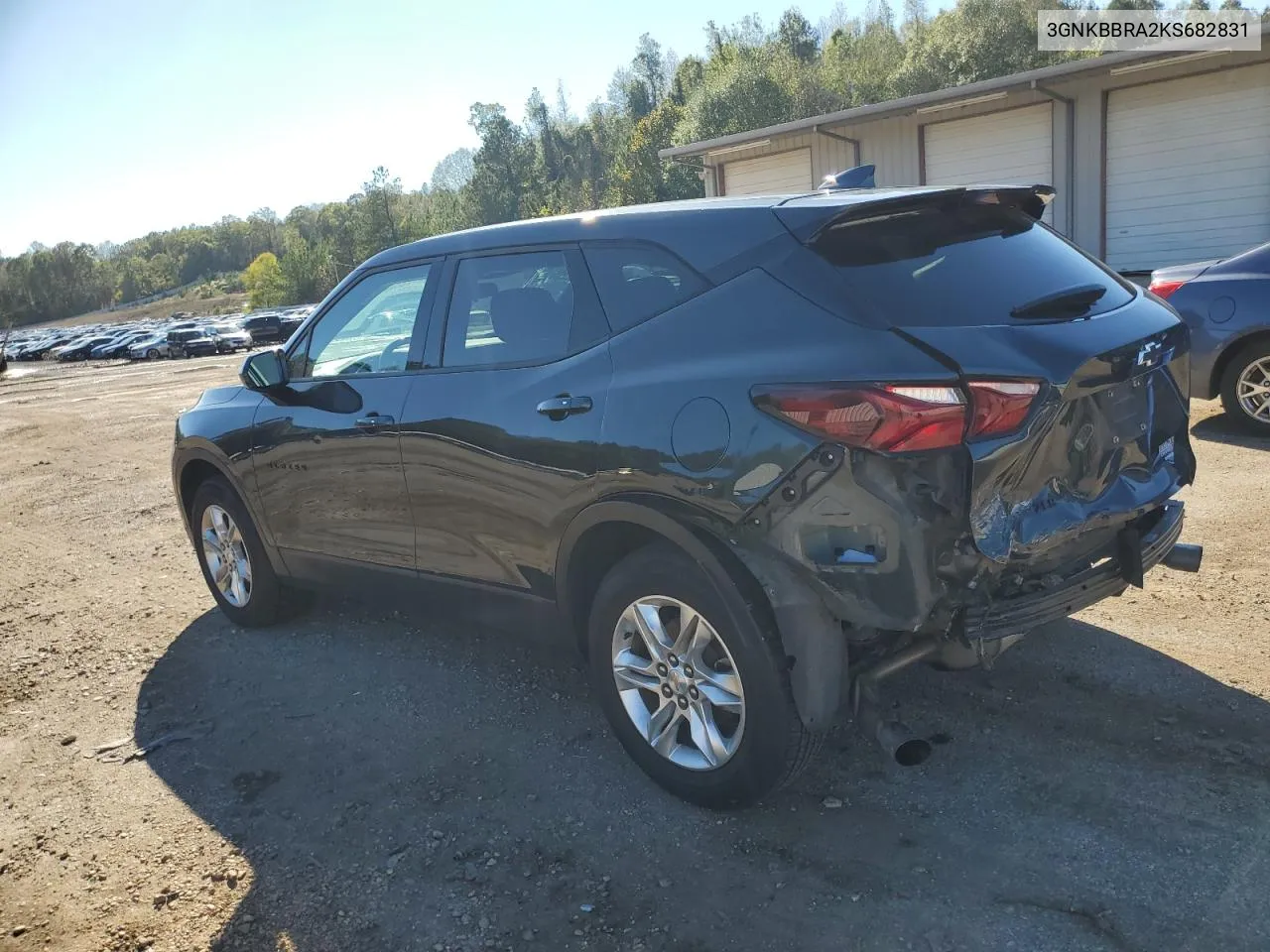 2019 Chevrolet Blazer 1Lt VIN: 3GNKBBRA2KS682831 Lot: 80148264