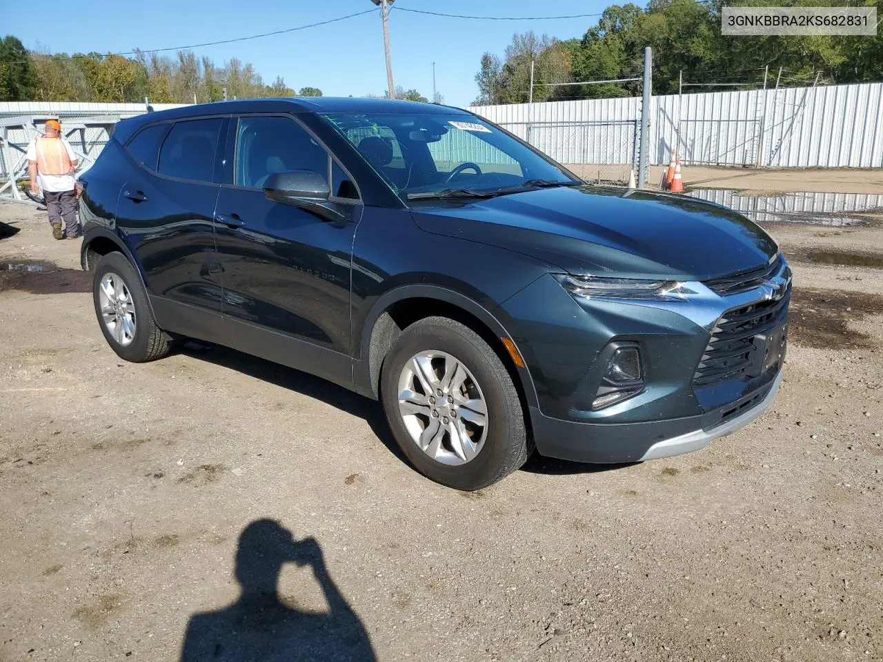 2019 Chevrolet Blazer 1Lt VIN: 3GNKBBRA2KS682831 Lot: 80148264