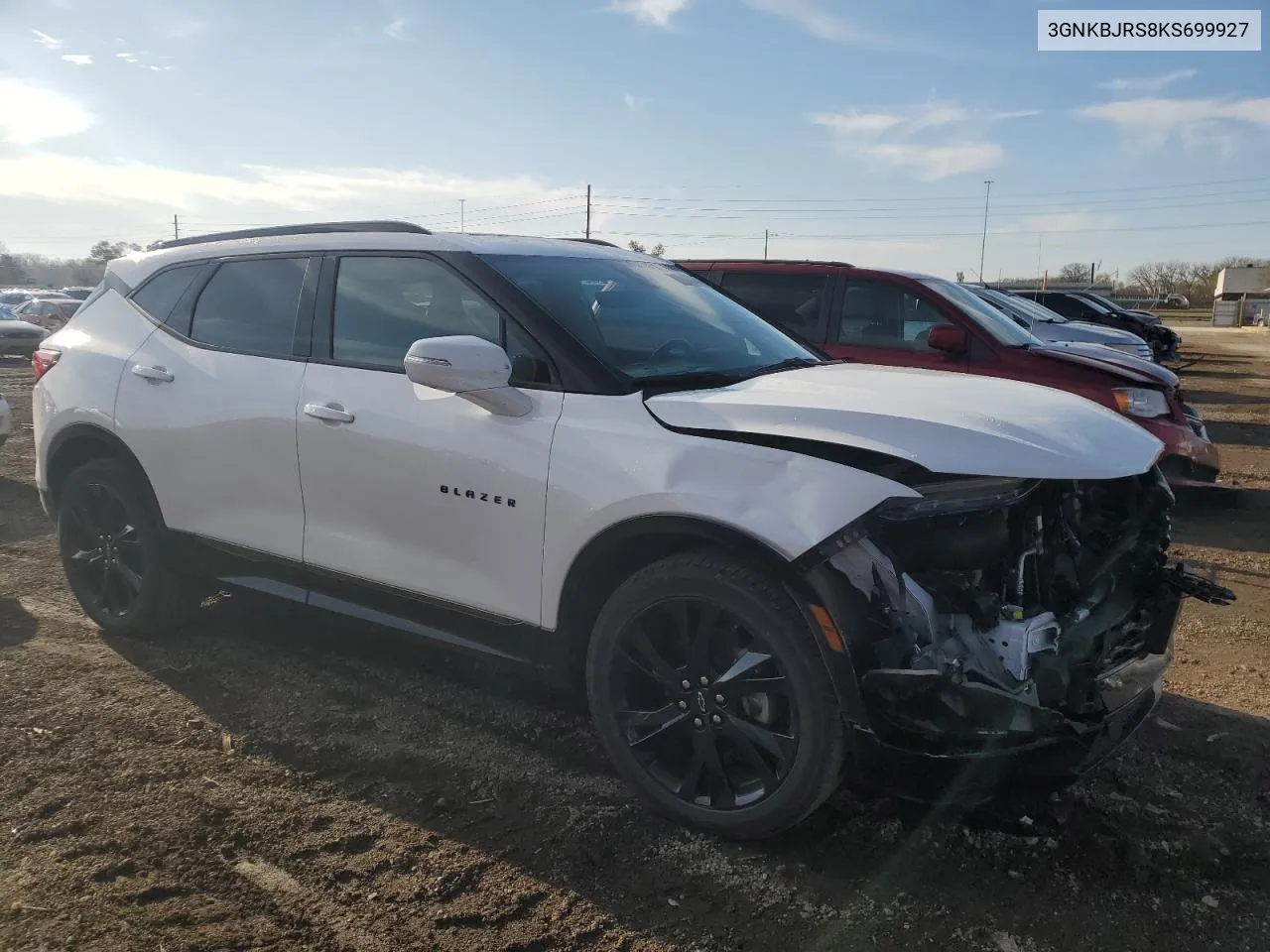 2019 Chevrolet Blazer Rs VIN: 3GNKBJRS8KS699927 Lot: 81060344