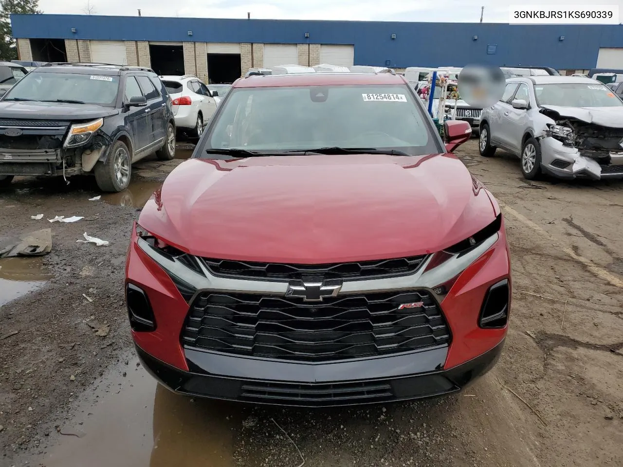 2019 Chevrolet Blazer Rs VIN: 3GNKBJRS1KS690339 Lot: 81254814