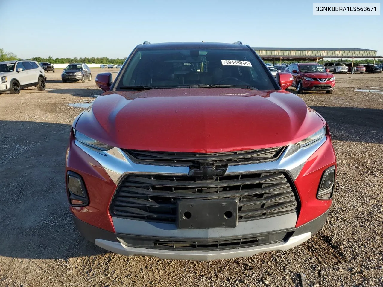 2020 Chevrolet Blazer 1Lt VIN: 3GNKBBRA1LS563671 Lot: 50449044