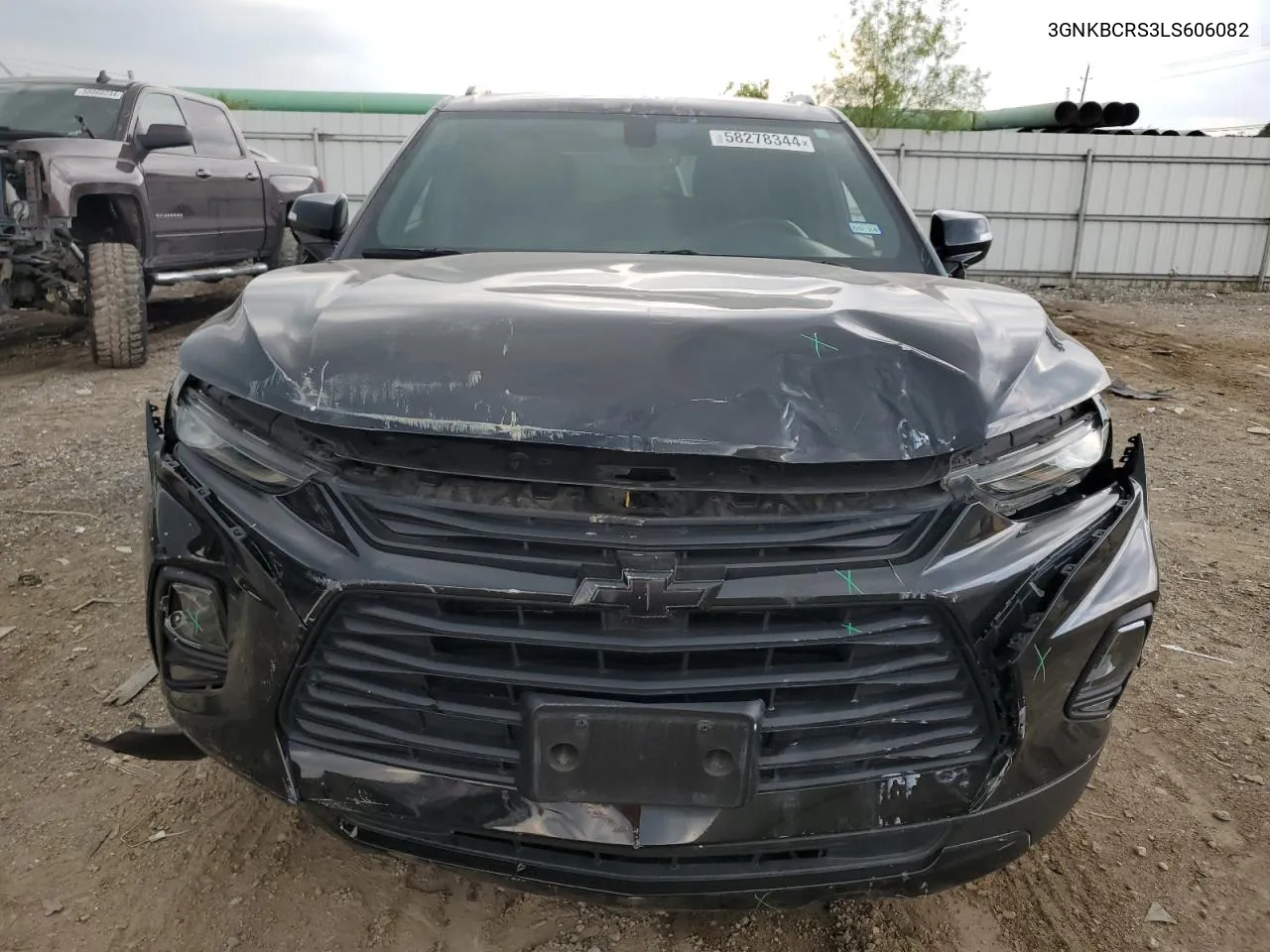 2020 Chevrolet Blazer 2Lt VIN: 3GNKBCRS3LS606082 Lot: 58278344