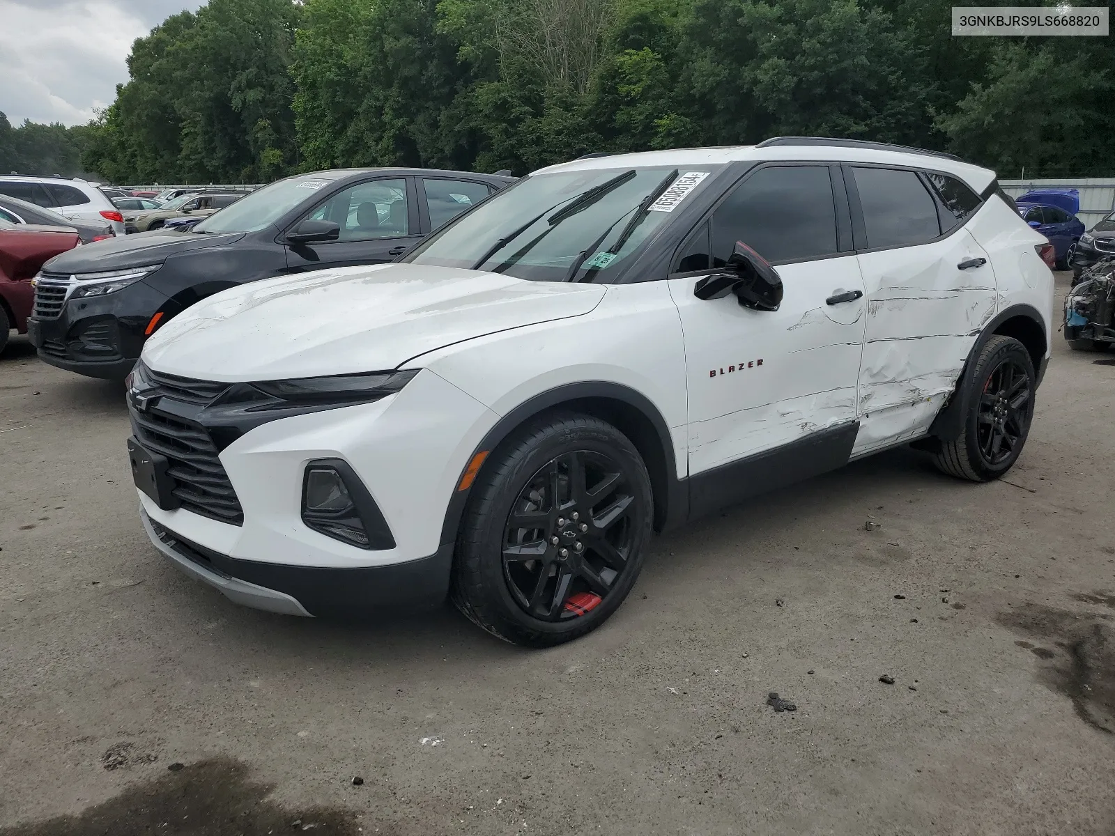 2020 Chevrolet Blazer 3Lt VIN: 3GNKBJRS9LS668820 Lot: 65088154