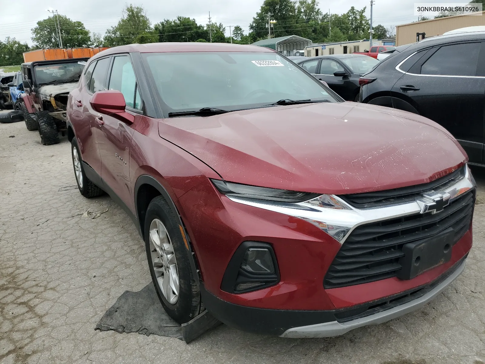 2020 Chevrolet Blazer 1Lt VIN: 3GNKBBRA3LS610926 Lot: 66332804