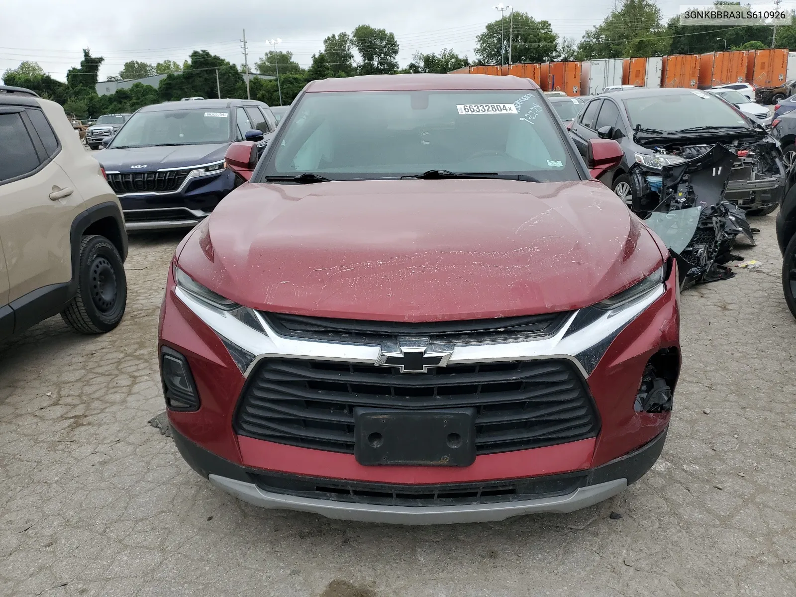 2020 Chevrolet Blazer 1Lt VIN: 3GNKBBRA3LS610926 Lot: 66332804