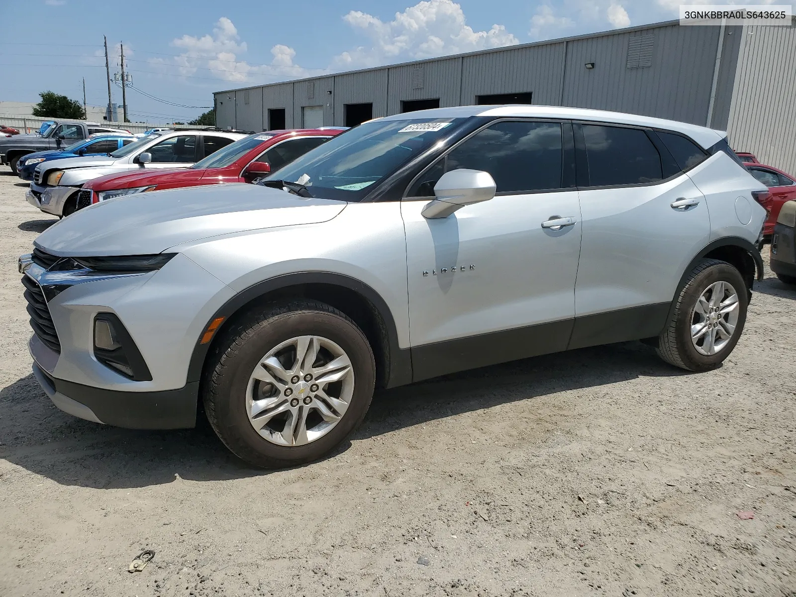 2020 Chevrolet Blazer 1Lt VIN: 3GNKBBRA0LS643625 Lot: 67320504