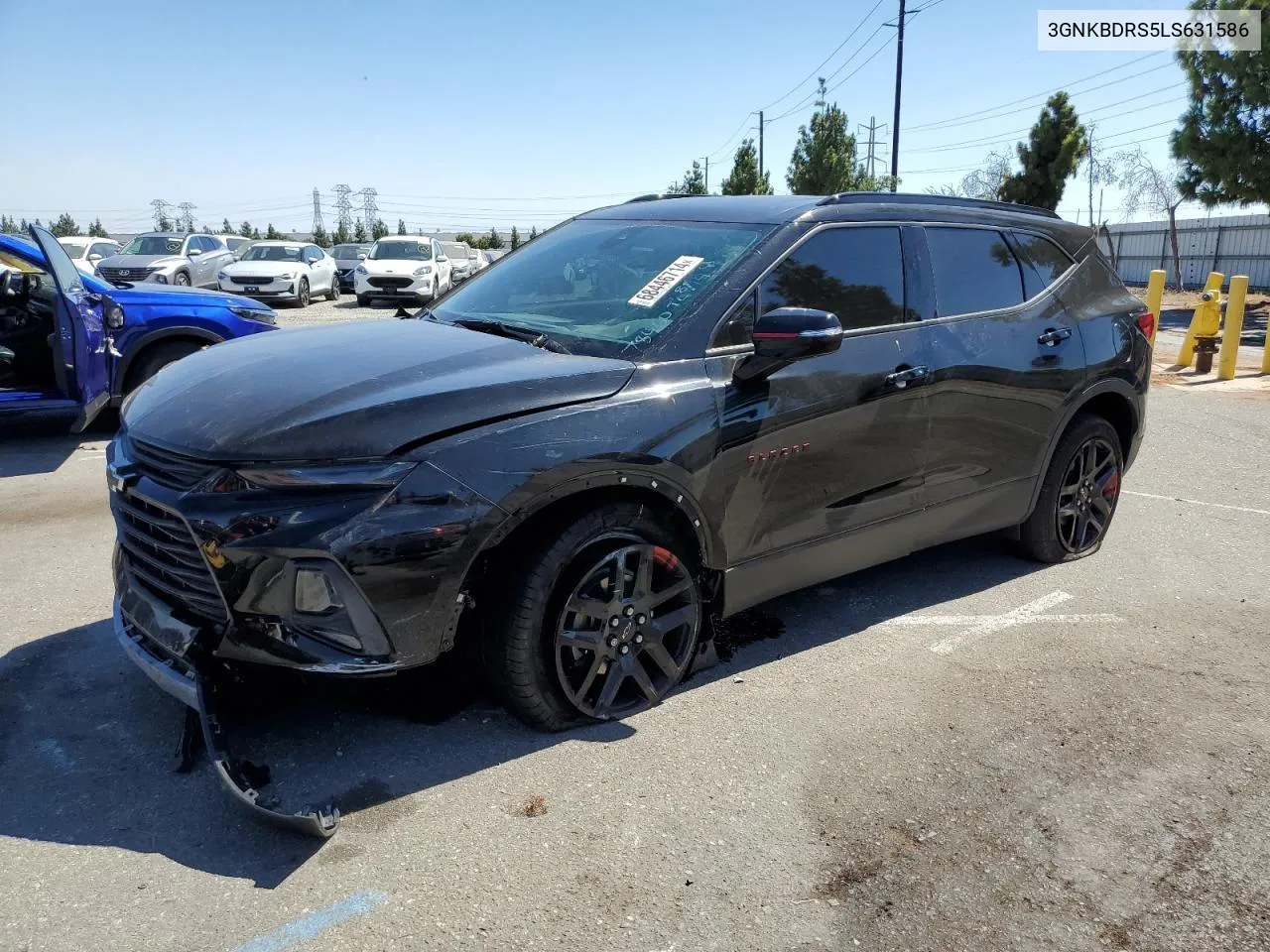 2020 Chevrolet Blazer 3Lt VIN: 3GNKBDRS5LS631586 Lot: 68446714