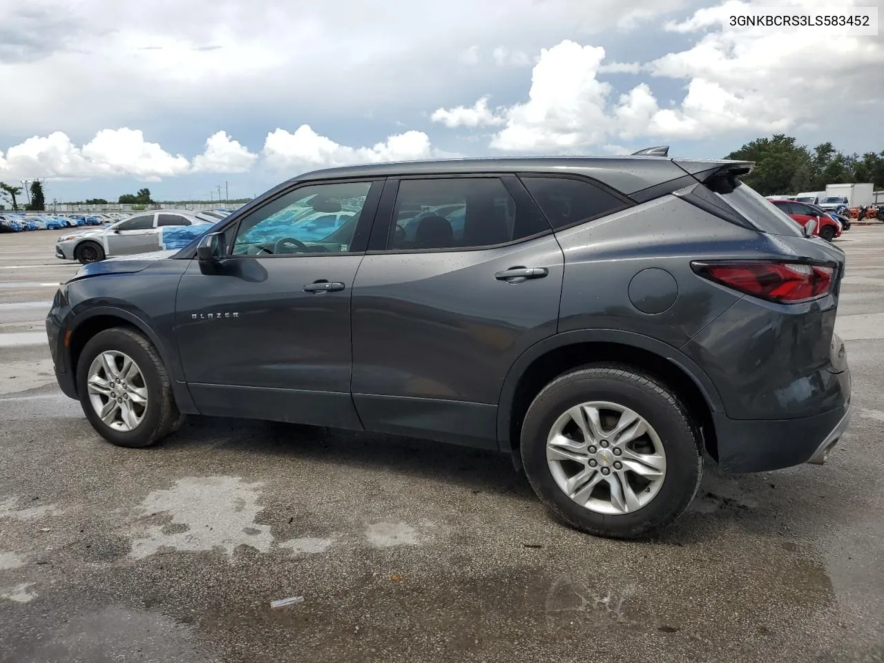 2020 Chevrolet Blazer 2Lt VIN: 3GNKBCRS3LS583452 Lot: 69923434