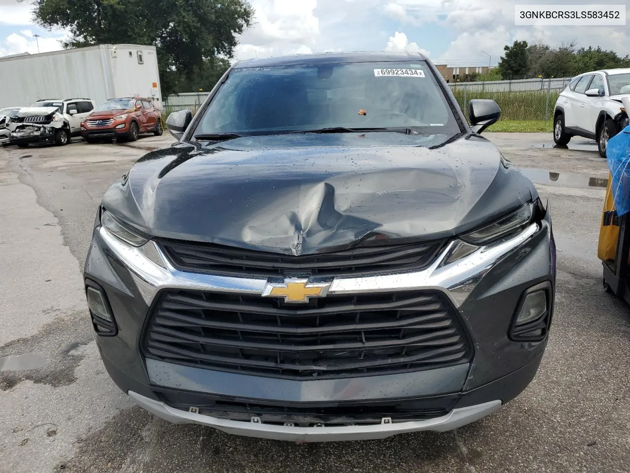 2020 Chevrolet Blazer 2Lt VIN: 3GNKBCRS3LS583452 Lot: 69923434