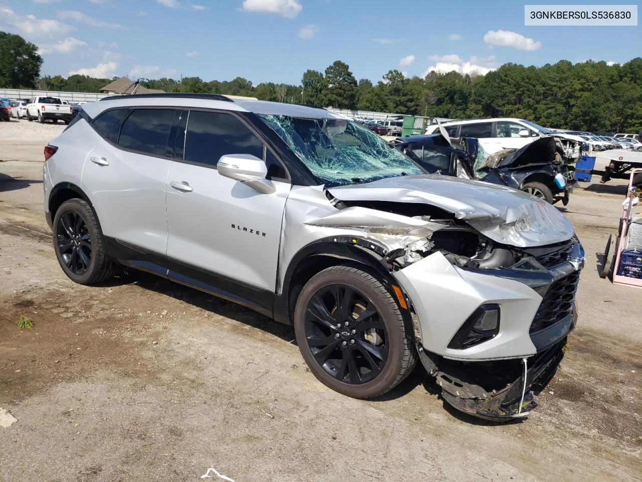 2020 Chevrolet Blazer Rs VIN: 3GNKBERS0LS536830 Lot: 72153364