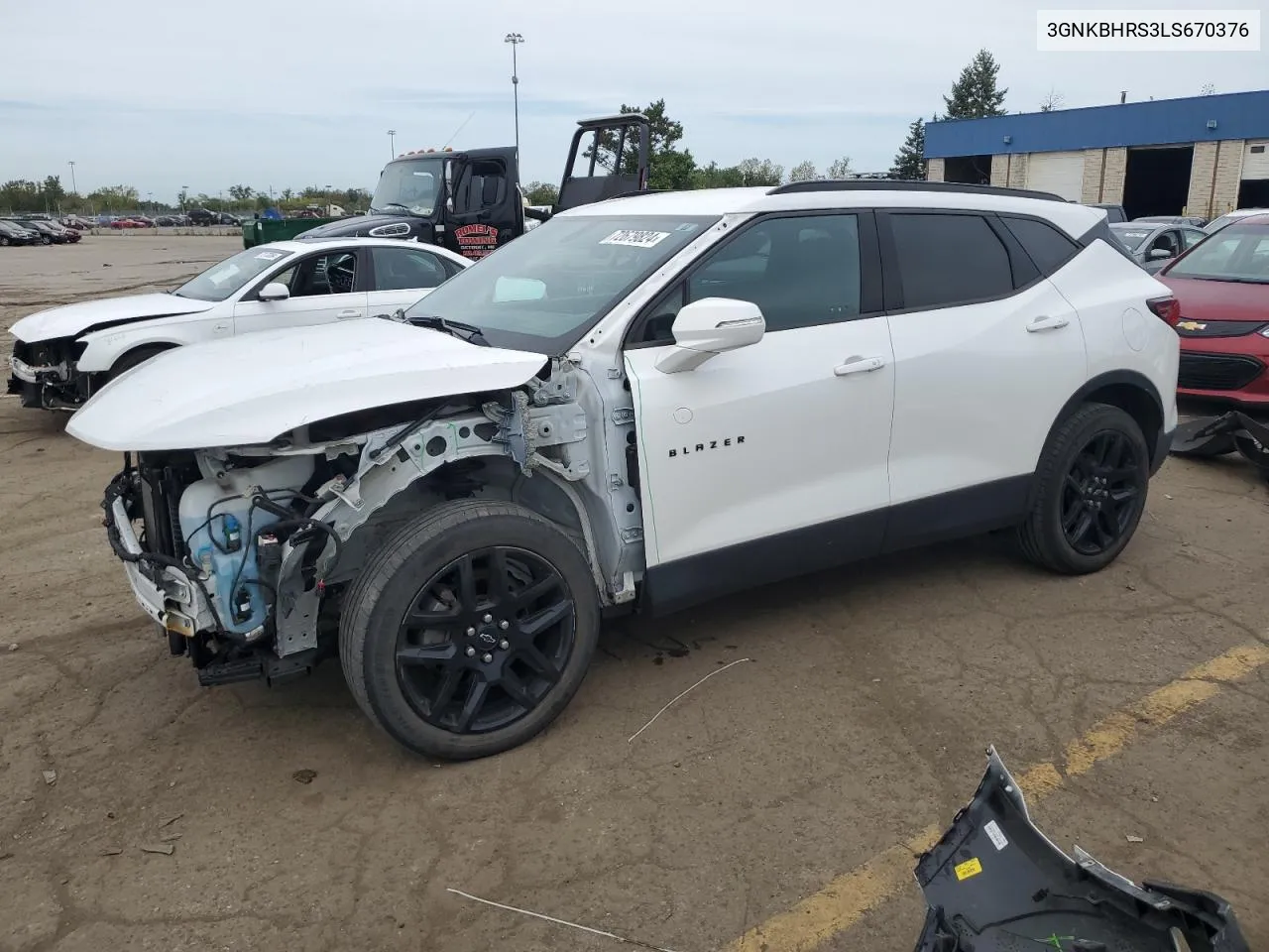 2020 Chevrolet Blazer 2Lt VIN: 3GNKBHRS3LS670376 Lot: 72679824