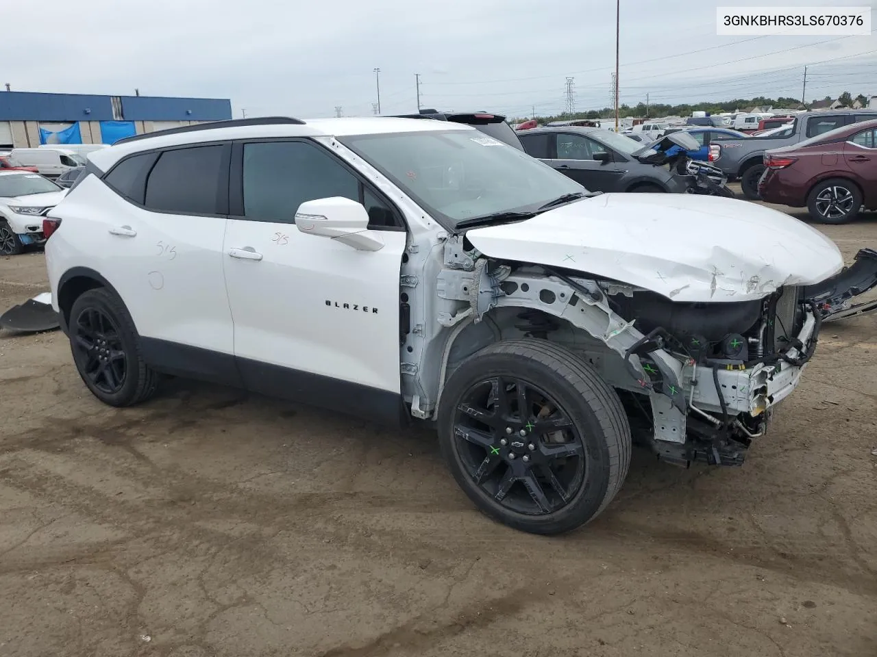 2020 Chevrolet Blazer 2Lt VIN: 3GNKBHRS3LS670376 Lot: 72679824