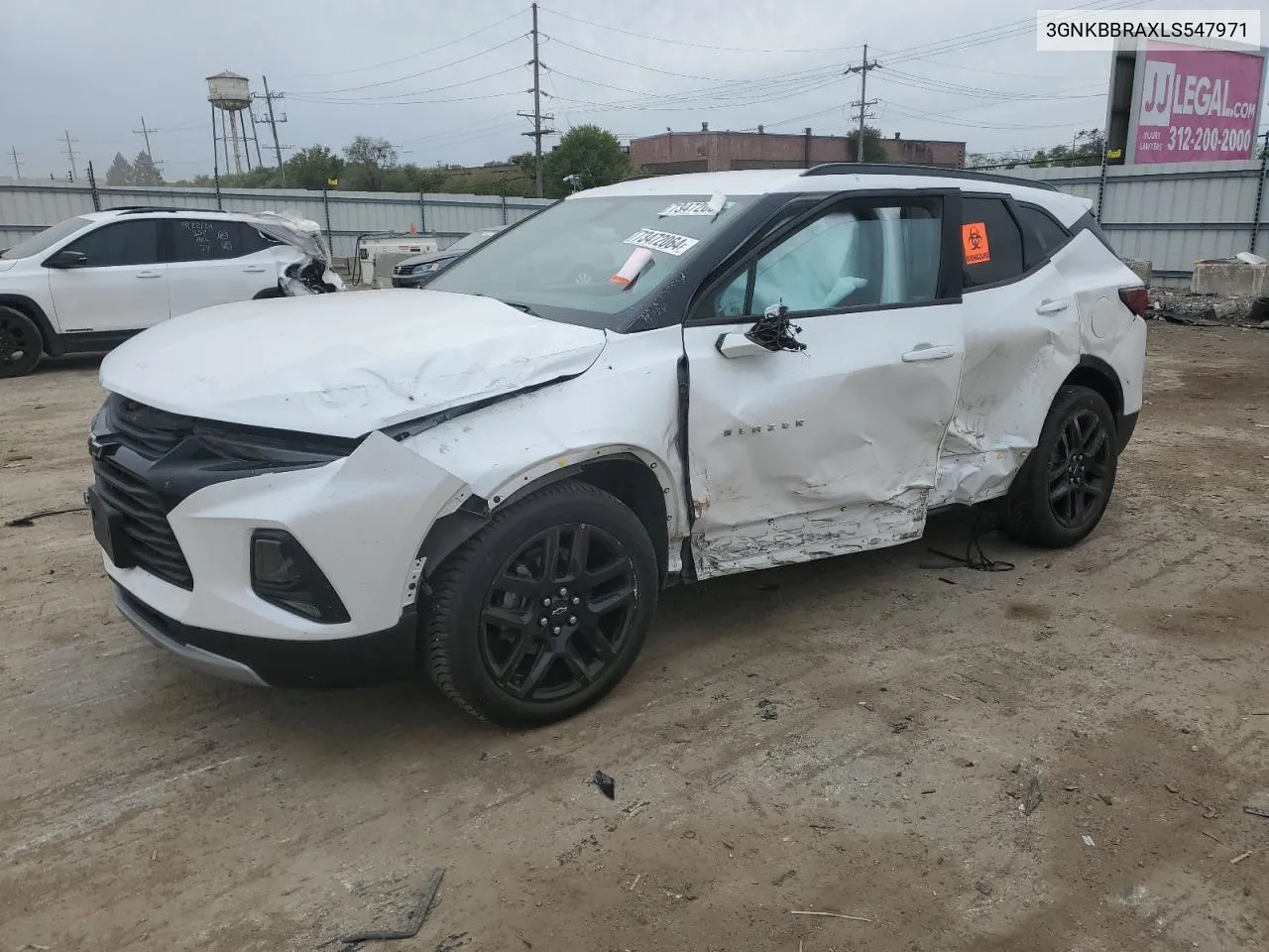 2020 Chevrolet Blazer 1Lt VIN: 3GNKBBRAXLS547971 Lot: 73472064