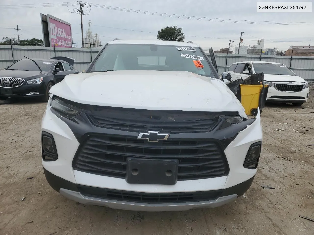 2020 Chevrolet Blazer 1Lt VIN: 3GNKBBRAXLS547971 Lot: 73472064