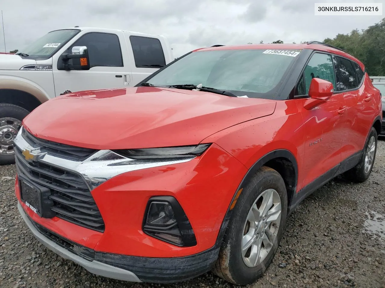 2020 Chevrolet Blazer 3Lt VIN: 3GNKBJRS5LS716216 Lot: 73637454