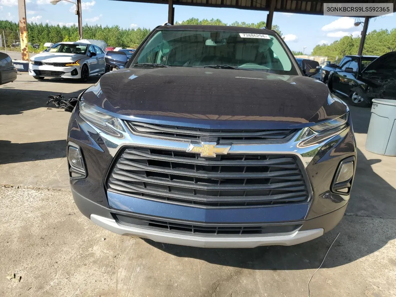 2020 Chevrolet Blazer 2Lt VIN: 3GNKBCRS9LS592365 Lot: 73886294