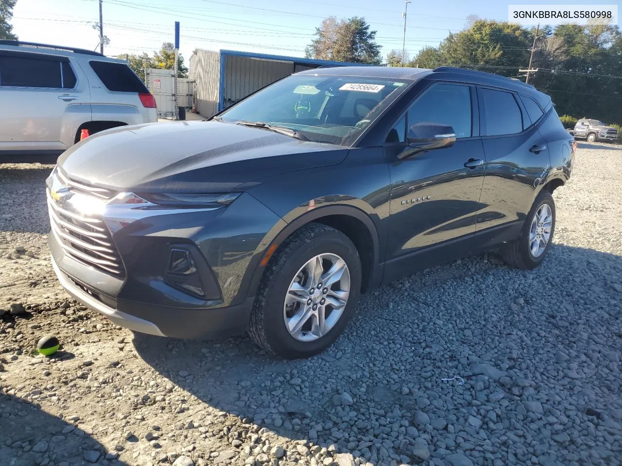 2020 Chevrolet Blazer 1Lt VIN: 3GNKBBRA8LS580998 Lot: 74285664