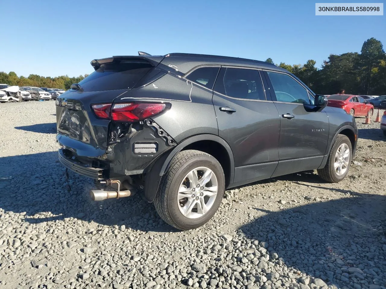 2020 Chevrolet Blazer 1Lt VIN: 3GNKBBRA8LS580998 Lot: 74285664