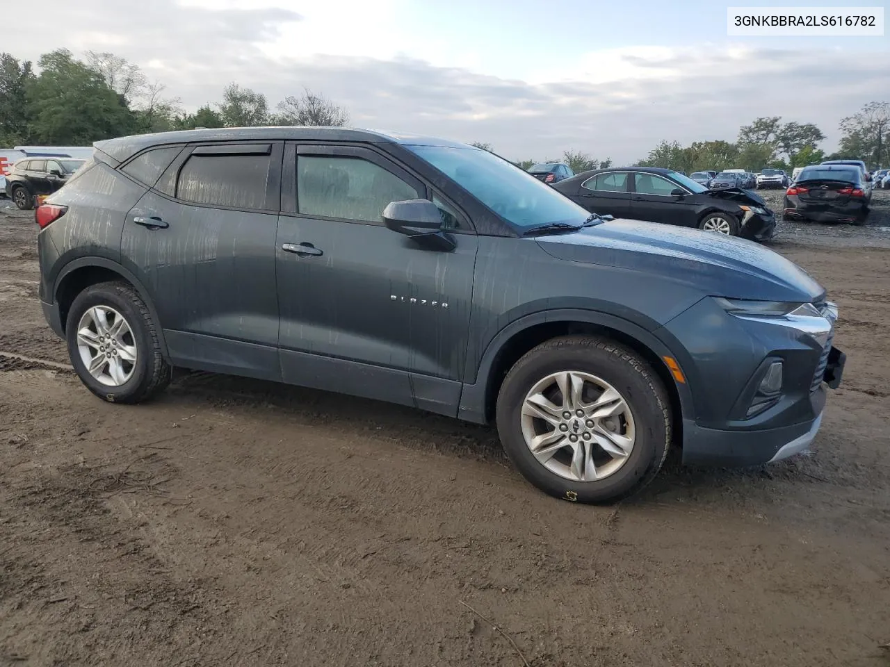 2020 Chevrolet Blazer 1Lt VIN: 3GNKBBRA2LS616782 Lot: 74344454