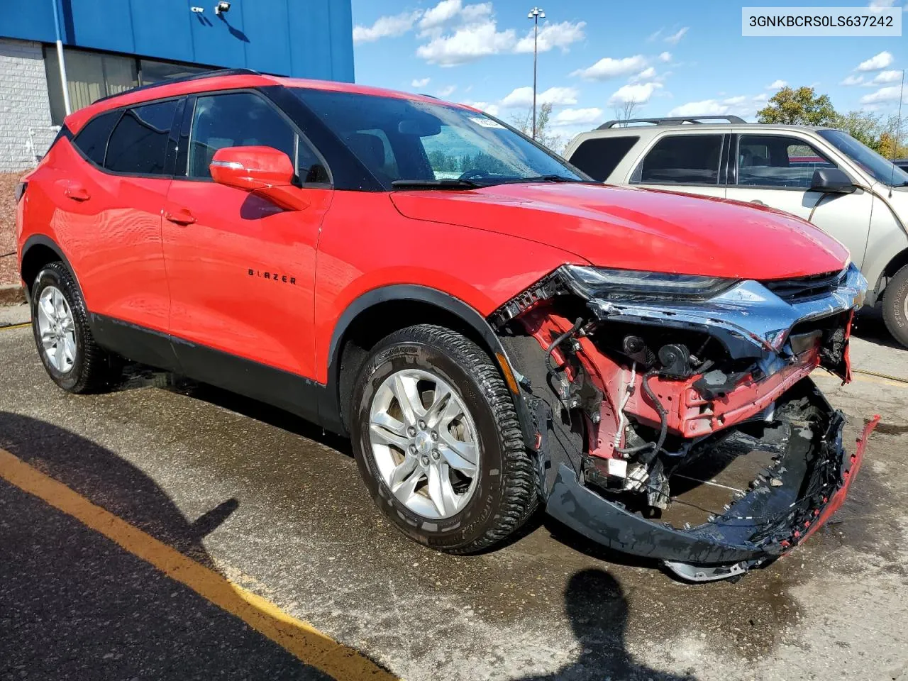 2020 Chevrolet Blazer 2Lt VIN: 3GNKBCRS0LS637242 Lot: 74685234