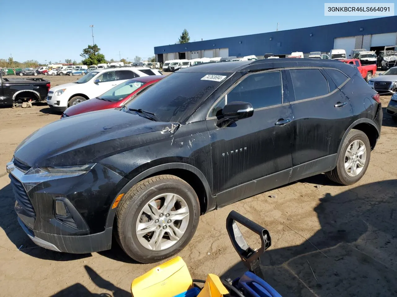 2020 Chevrolet Blazer 2Lt VIN: 3GNKBCR46LS664091 Lot: 74763694