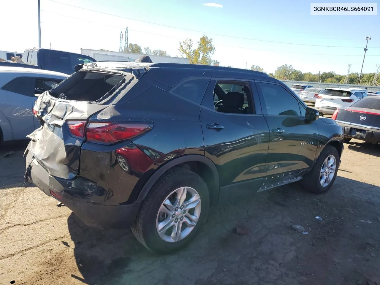 2020 Chevrolet Blazer 2Lt VIN: 3GNKBCR46LS664091 Lot: 74763694