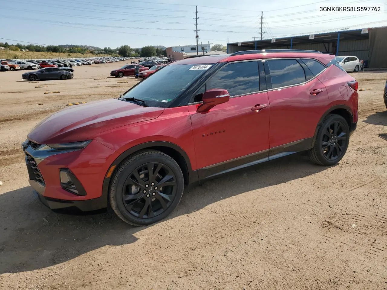 2020 Chevrolet Blazer Rs VIN: 3GNKBKRS8LS597762 Lot: 75016404