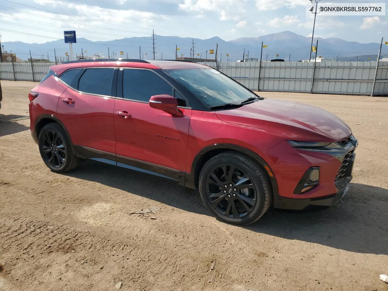 2020 Chevrolet Blazer Rs VIN: 3GNKBKRS8LS597762 Lot: 75016404