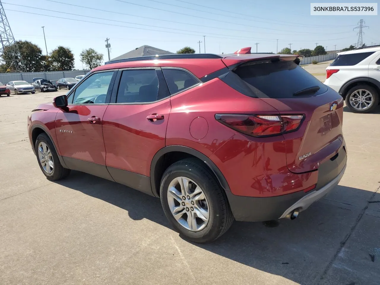 2020 Chevrolet Blazer 1Lt VIN: 3GNKBBRA7LS537396 Lot: 76305394