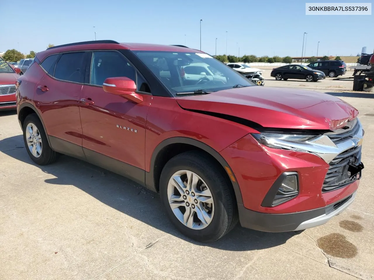 2020 Chevrolet Blazer 1Lt VIN: 3GNKBBRA7LS537396 Lot: 76305394