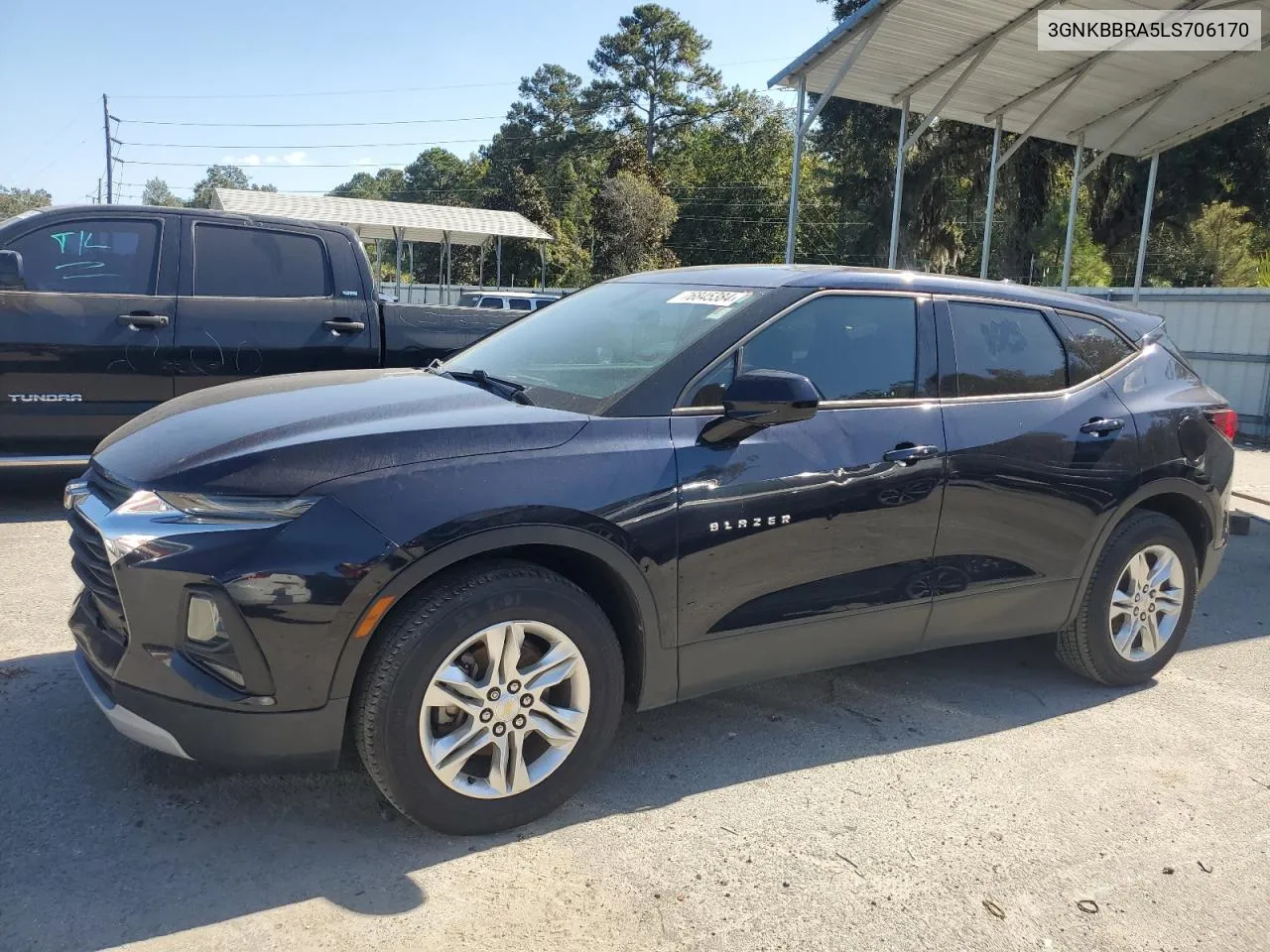 2020 Chevrolet Blazer 1Lt VIN: 3GNKBBRA5LS706170 Lot: 76845384