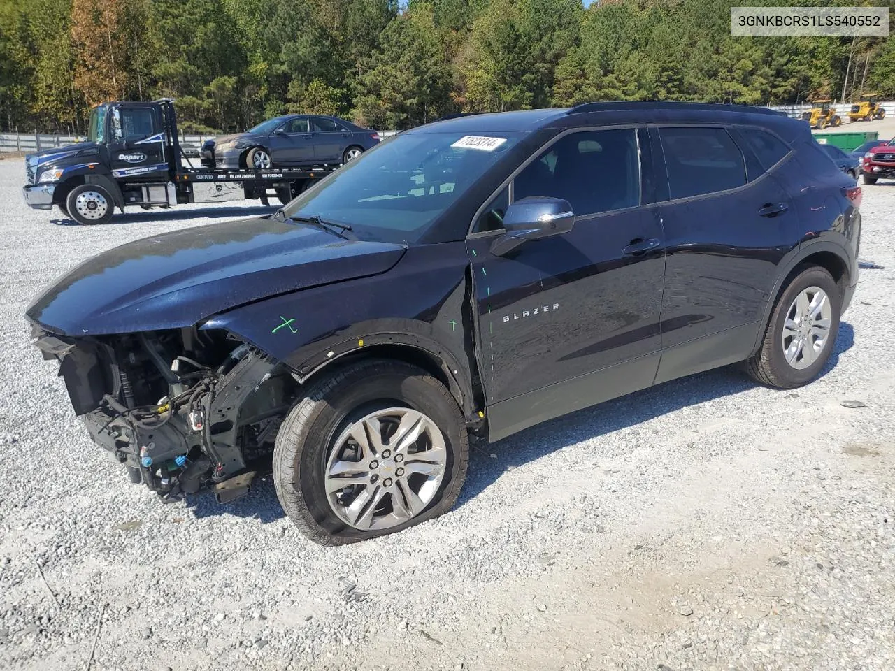 2020 Chevrolet Blazer 2Lt VIN: 3GNKBCRS1LS540552 Lot: 77623314