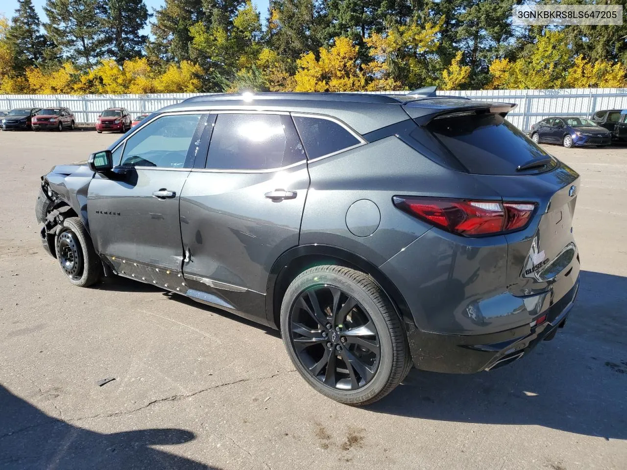 2020 Chevrolet Blazer Rs VIN: 3GNKBKRS8LS647205 Lot: 77957864