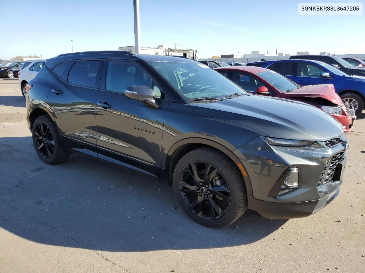 2020 Chevrolet Blazer Rs VIN: 3GNKBKRS8LS647205 Lot: 77957864