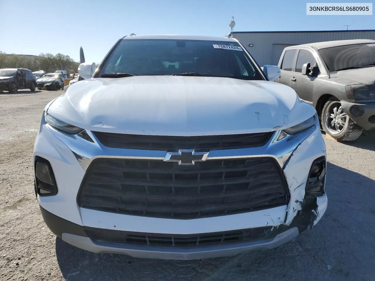 2020 Chevrolet Blazer 2Lt VIN: 3GNKBCRS6LS680905 Lot: 78872424