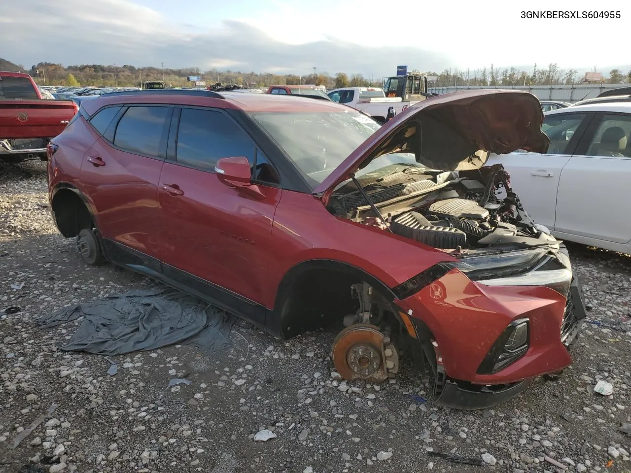 2020 Chevrolet Blazer Rs VIN: 3GNKBERSXLS604955 Lot: 79125464