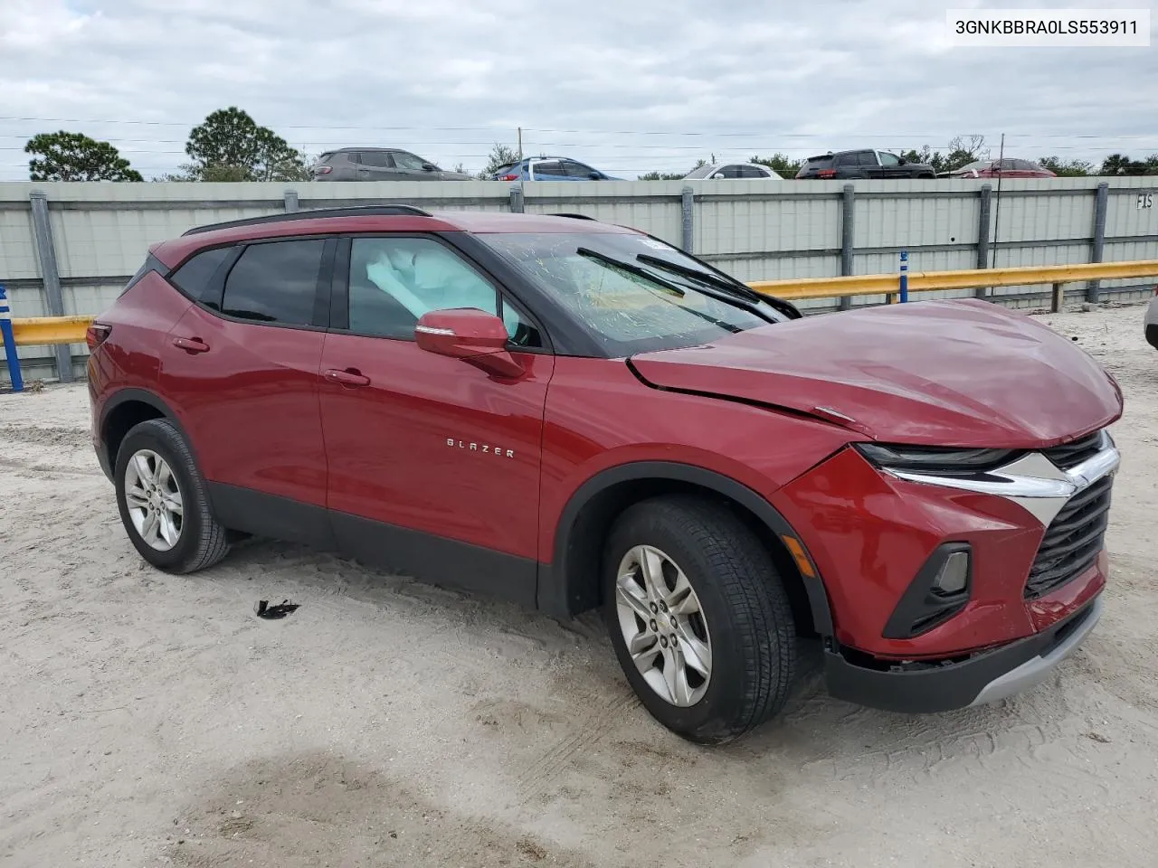 2020 Chevrolet Blazer 1Lt VIN: 3GNKBBRA0LS553911 Lot: 80419084