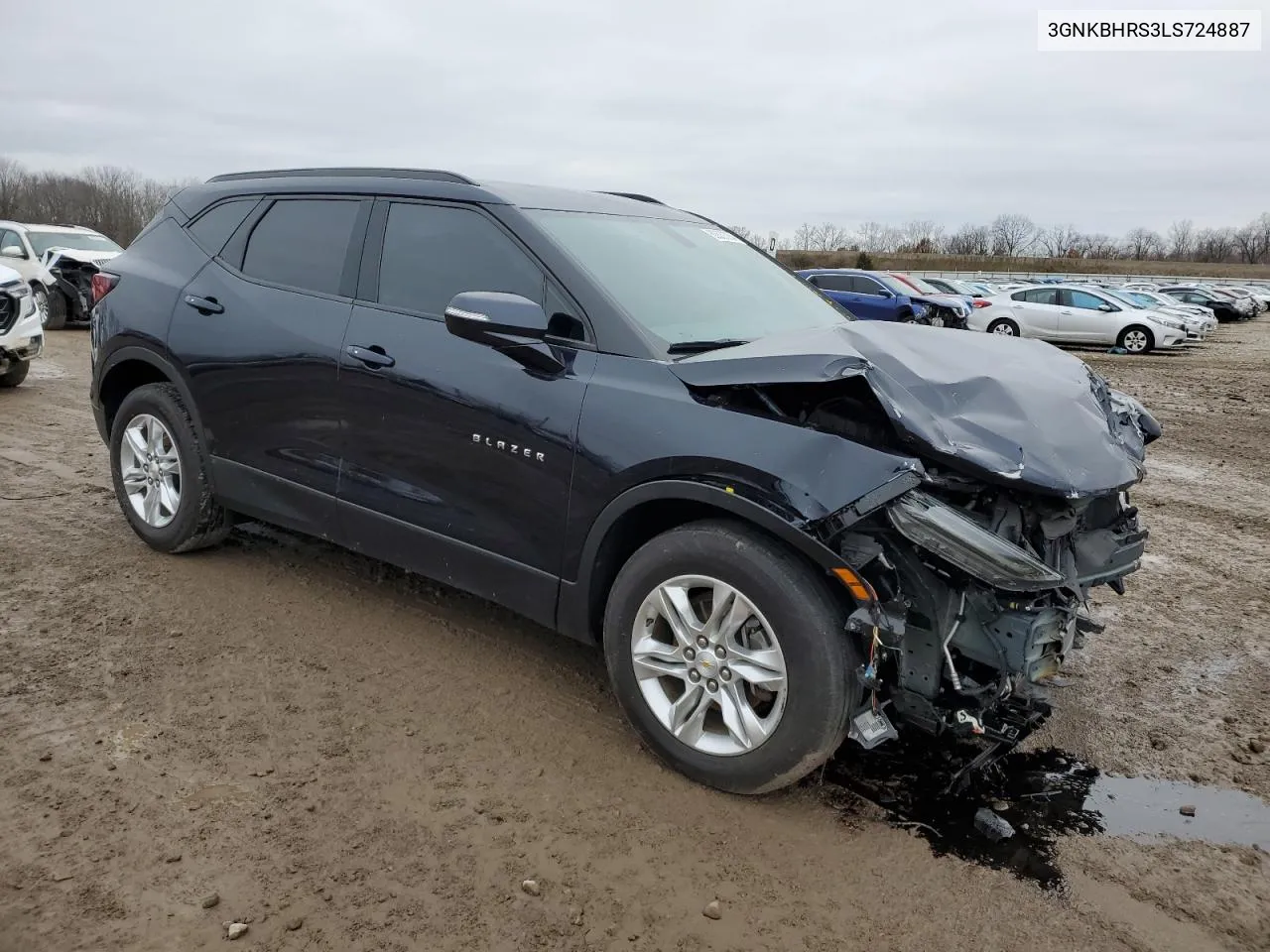 2020 Chevrolet Blazer 2Lt VIN: 3GNKBHRS3LS724887 Lot: 80537254