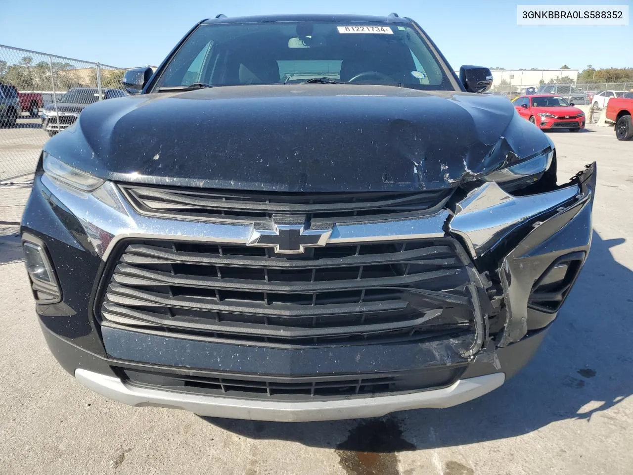 2020 Chevrolet Blazer 1Lt VIN: 3GNKBBRA0LS588352 Lot: 81221734