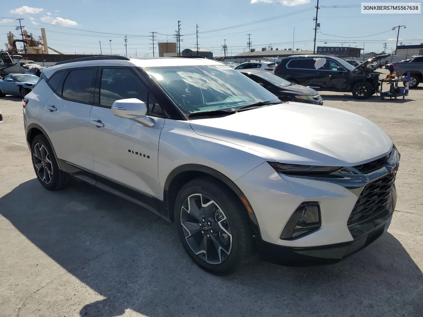 2021 Chevrolet Blazer Rs VIN: 3GNKBERS7MS567638 Lot: 46305584