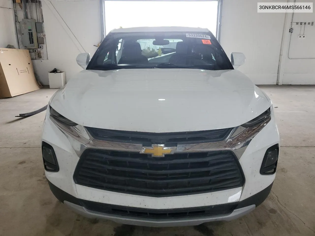 2021 Chevrolet Blazer 2Lt VIN: 3GNKBCR46MS566146 Lot: 53339624