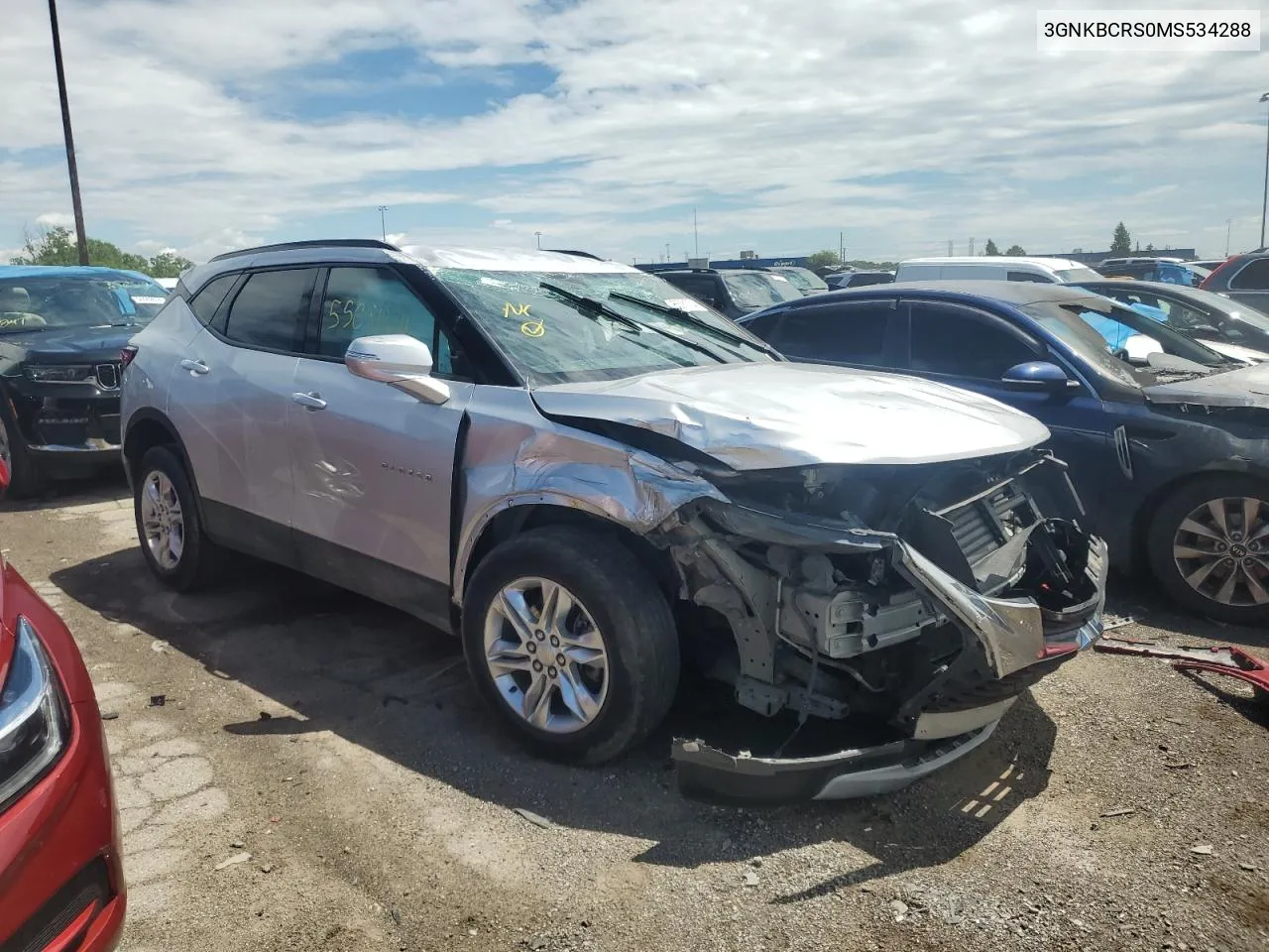 3GNKBCRS0MS534288 2021 Chevrolet Blazer 2Lt