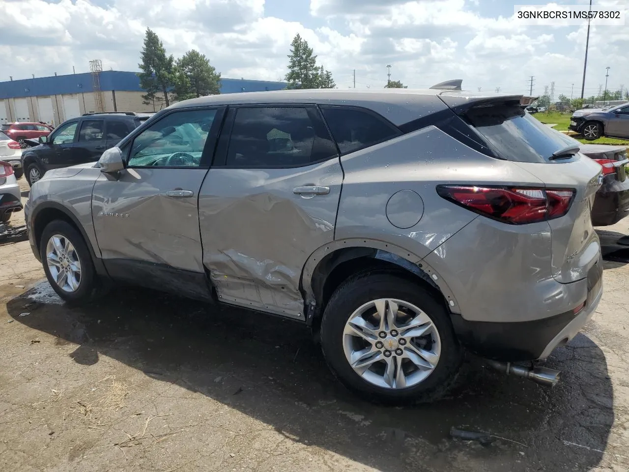 2021 Chevrolet Blazer 2Lt VIN: 3GNKBCRS1MS578302 Lot: 55600414