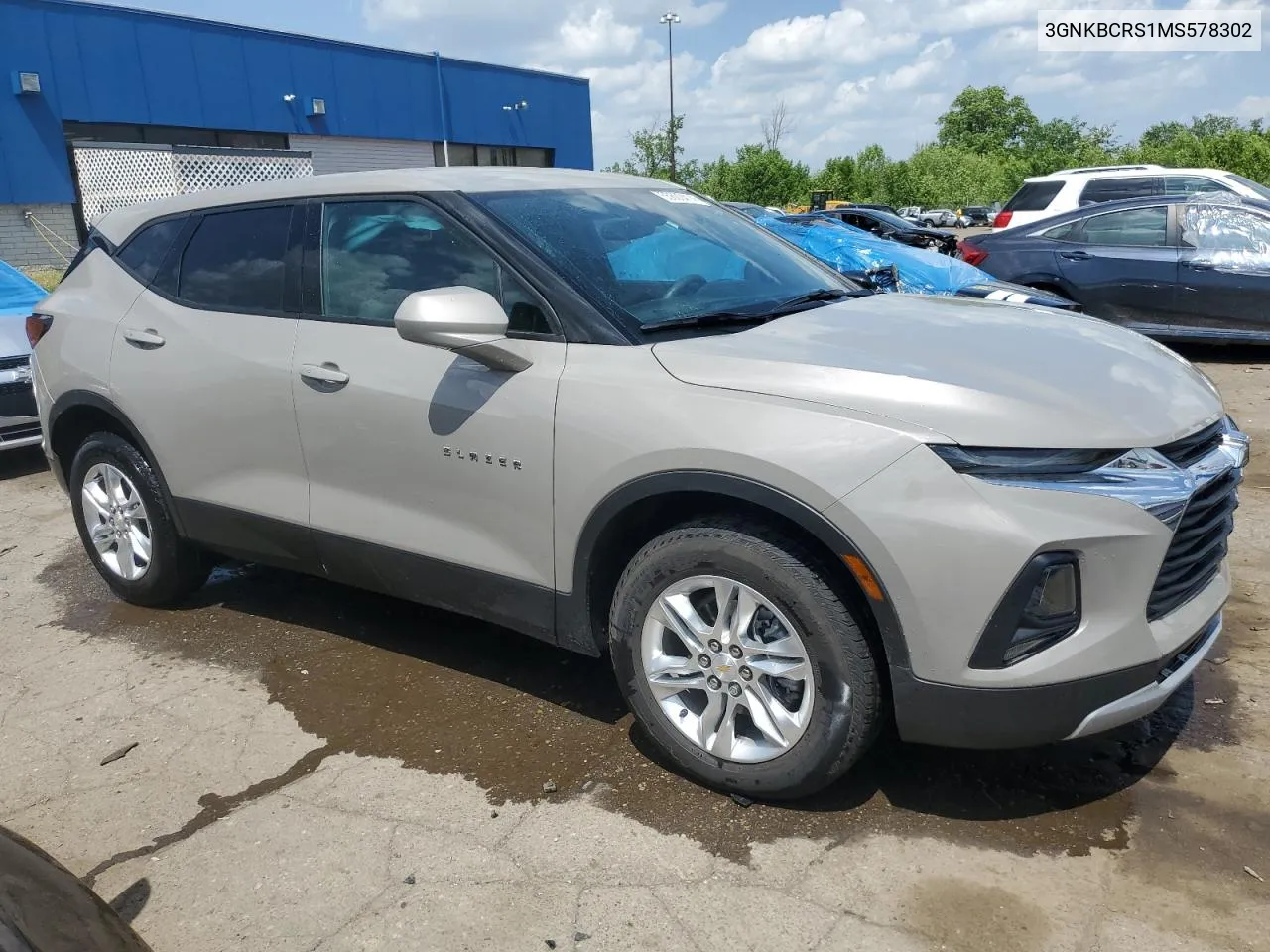 2021 Chevrolet Blazer 2Lt VIN: 3GNKBCRS1MS578302 Lot: 55600414