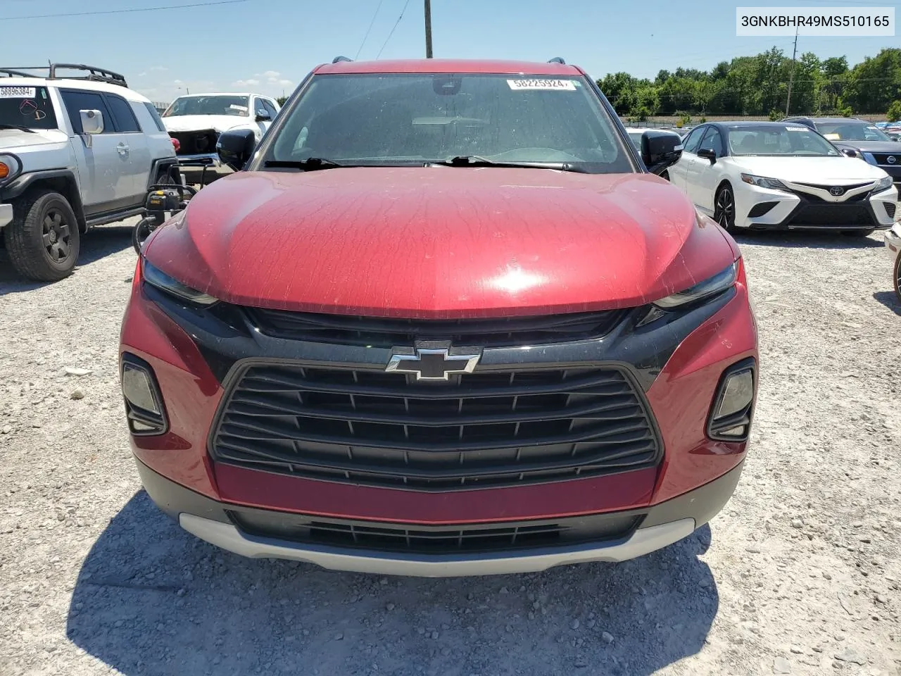 2021 Chevrolet Blazer 2Lt VIN: 3GNKBHR49MS510165 Lot: 58225924