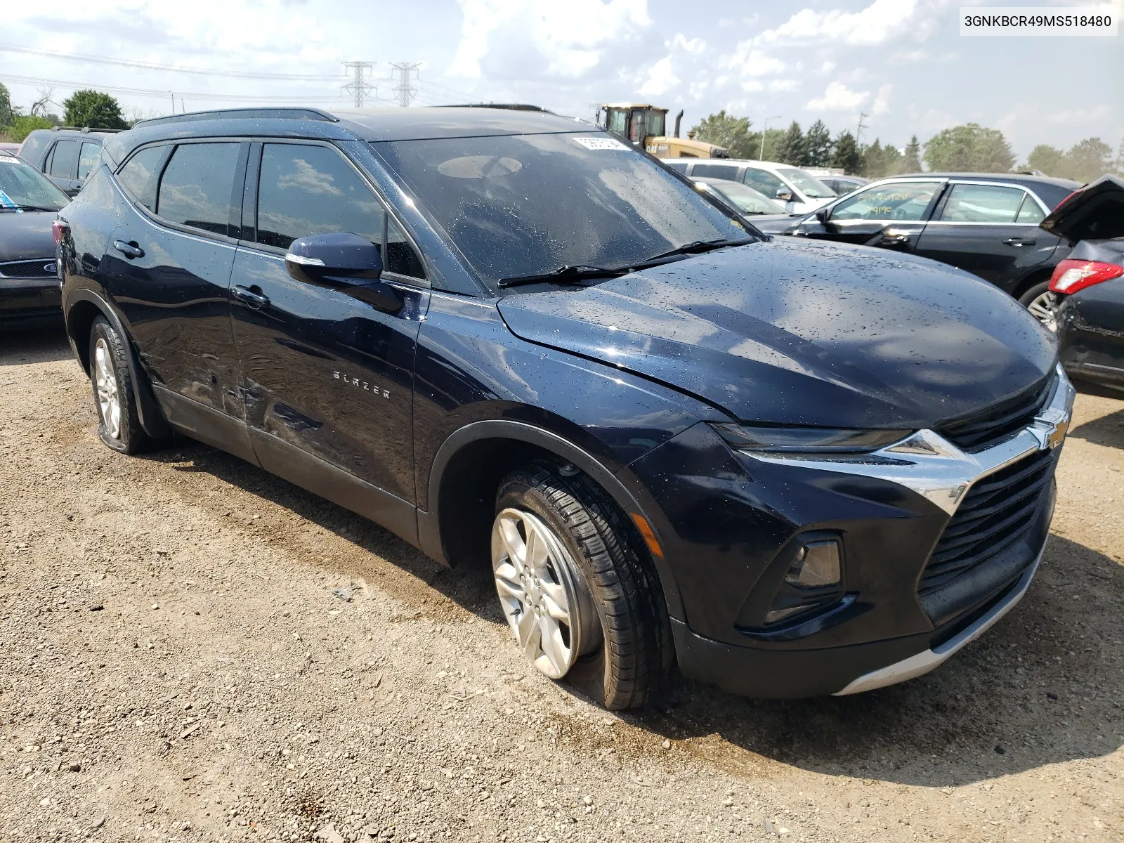 2021 Chevrolet Blazer 2Lt VIN: 3GNKBCR49MS518480 Lot: 59675194