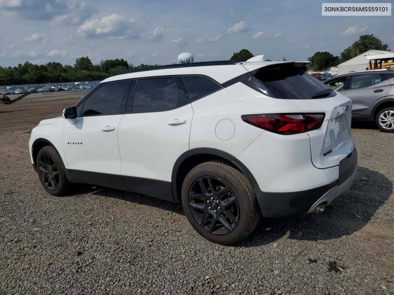 2021 Chevrolet Blazer 2Lt VIN: 3GNKBCRS6MS559101 Lot: 60541974